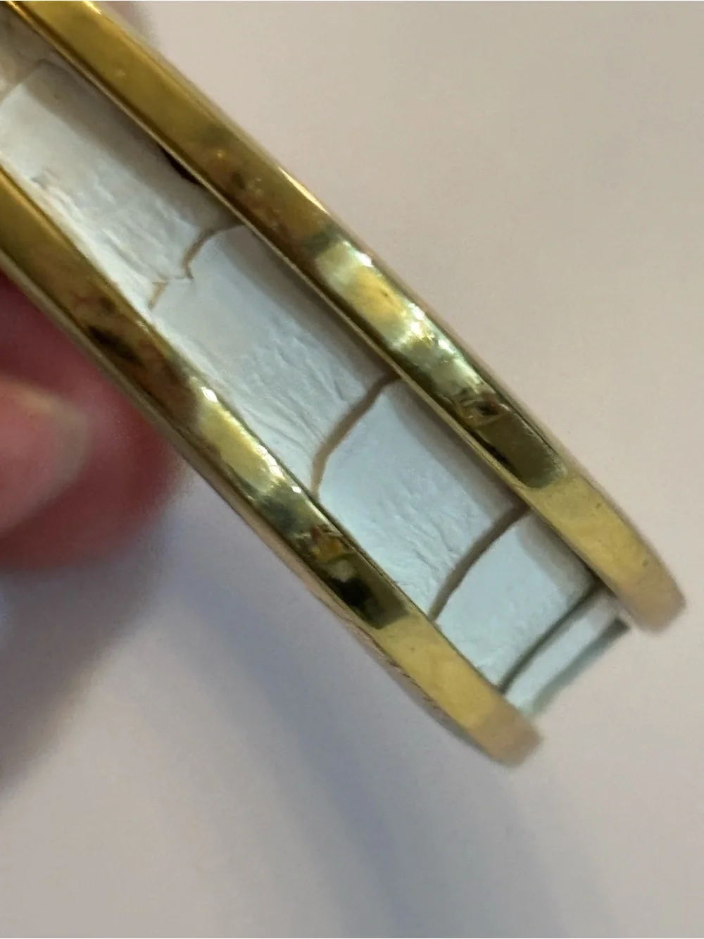 Taylor And Tessier Aspen Python Gold Plated Over Brass Cuff Bracelet